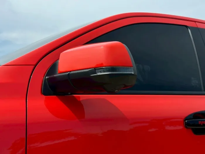 Front view of Ford Ranger Raptor 2.0 Bi-Turbo year 2023 red color used car in Hatyai รูปที่ 6