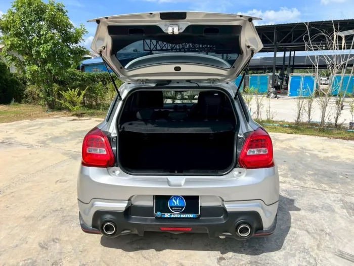 Front view of Suzuki Swift 1.2 GL CVT year 2019 silver color used car in Hatyai รูปที่ 23