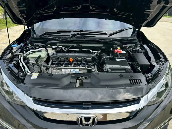 Front view of Honda Civic FC 1.8 EL year 2019 black color used car in Hatyai รูปที่ 10