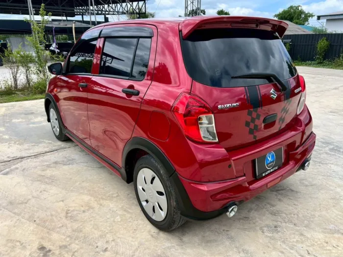 Front view of Suzuki Celerio 1.0 GL CVT year 2021 red color used car in Hatyai รูปที่ 7