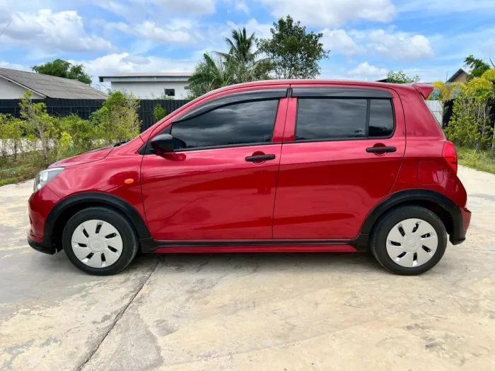 Front view of Suzuki Celerio 1.0 GL CVT year 2021 red color used car in Hatyai รูปที่ 8