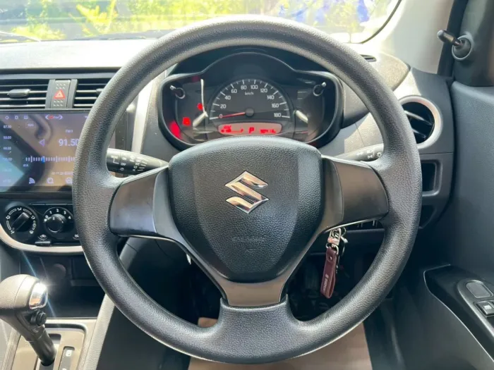 Front view of Suzuki Celerio 1.0 GL CVT year 2021 red color used car in Hatyai รูปที่ 12