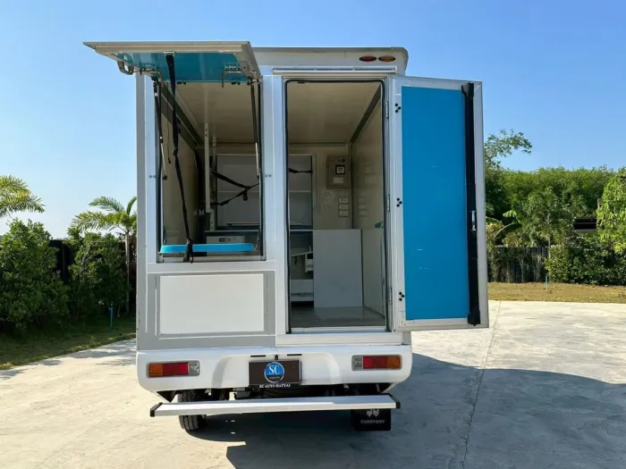 Front view of Suzuki Carry 1.6 MT year 2017 white color used car in Hatyai รูปที่ 11