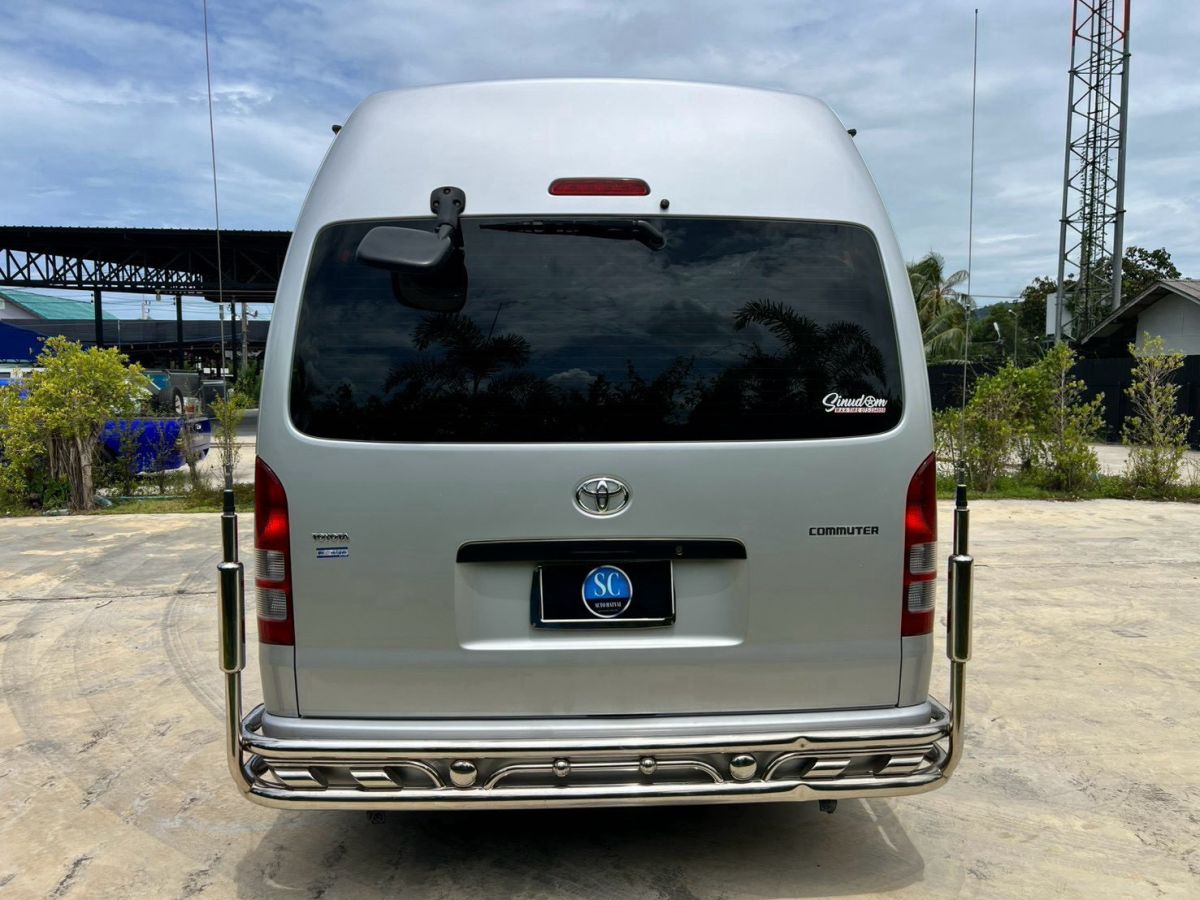 รถตู้โดยสารยอดนิยม Toyota Commuter 2.5 D4D ปี 2013 สีบรอนซ์เงิน ไมล์แท้ 133,649 กม. ราคา 469,000 บาท รถมือสองหาดใหญ่สภาพสวยพร้อมใช้งาน รูปที่ 4
