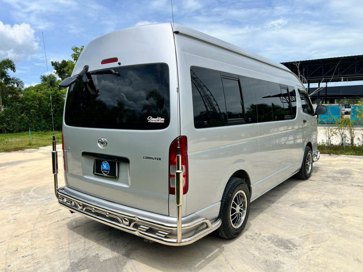 รถตู้โดยสารยอดนิยม Toyota Commuter 2.5 D4D ปี 2013 สีบรอนซ์เงิน ไมล์แท้ 133,649 กม. ราคา 469,000 บาท รถมือสองหาดใหญ่สภาพสวยพร้อมใช้งาน รูปที่ 6
