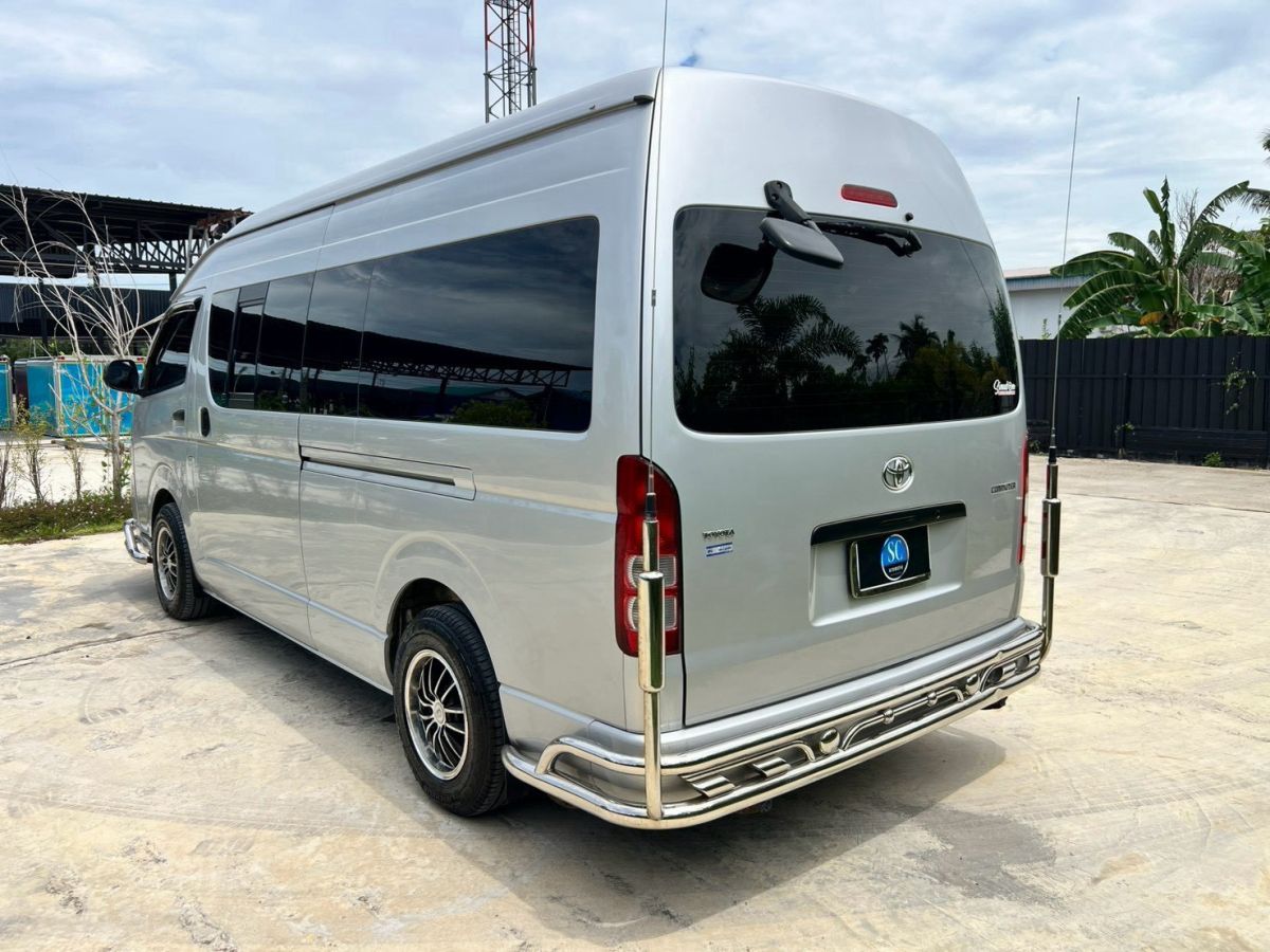 รถตู้โดยสารยอดนิยม Toyota Commuter 2.5 D4D ปี 2013 สีบรอนซ์เงิน ไมล์แท้ 133,649 กม. ราคา 469,000 บาท รถมือสองหาดใหญ่สภาพสวยพร้อมใช้งาน รูปที่ 5